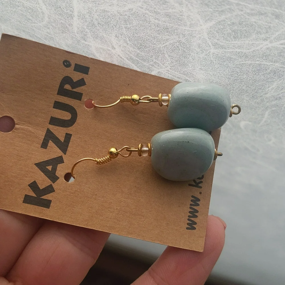 Kazuri earrings. NEW - Picture 5 of 5